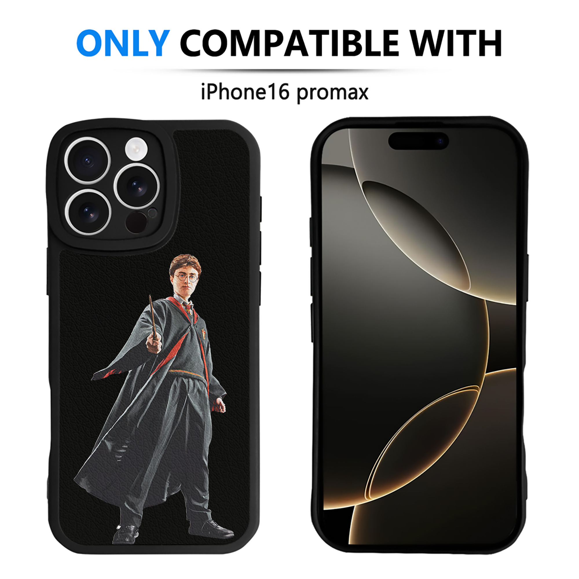 （画像用） Harry Potter ハリー・ポッターシリーズ 【iPhone 16シリーズ対応】シリコンスマホケース（レザー調） 材質：シリコン
